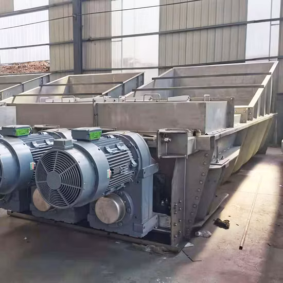 Alimentador de eixo helicoidal horizontal com múltiplos eixos em U para indústria de papel e celulose